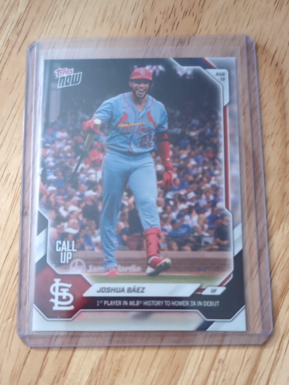 Collector Baseball Card - Joshua Báez  (Light Blue)